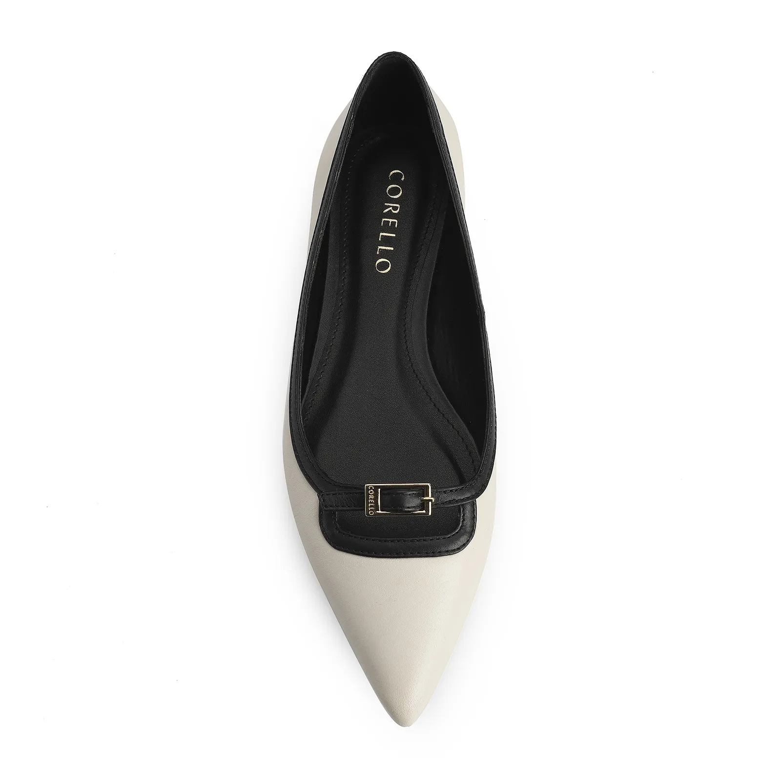 Sapatilha Couro Off White/Preto