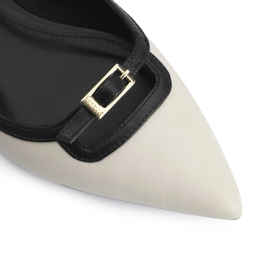 Sapatilha Couro Off White/Preto - imagem 6