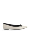 Sapatilha Couro Off White/Preto - imagem 2