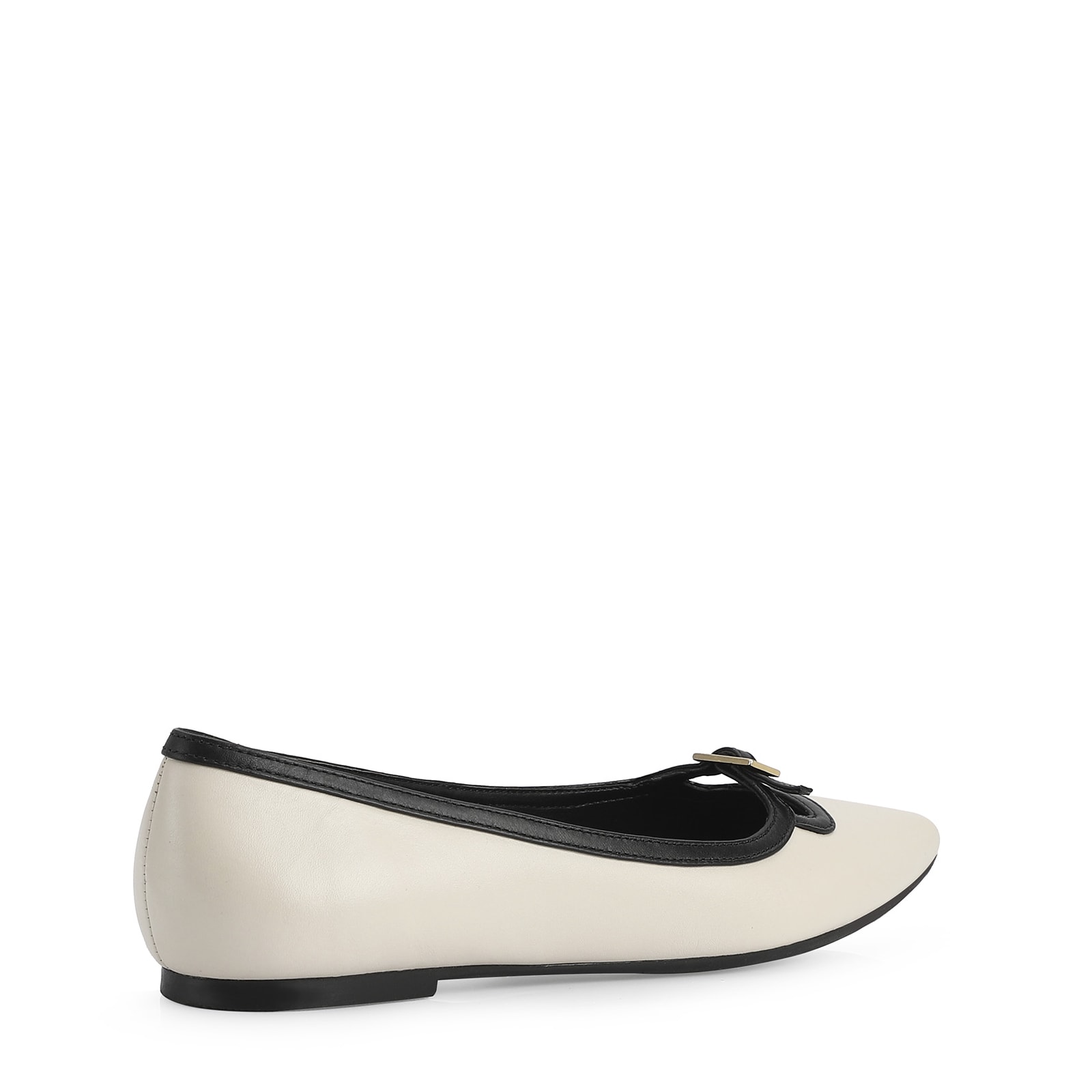 Sapatilha Couro Off White/Preto
