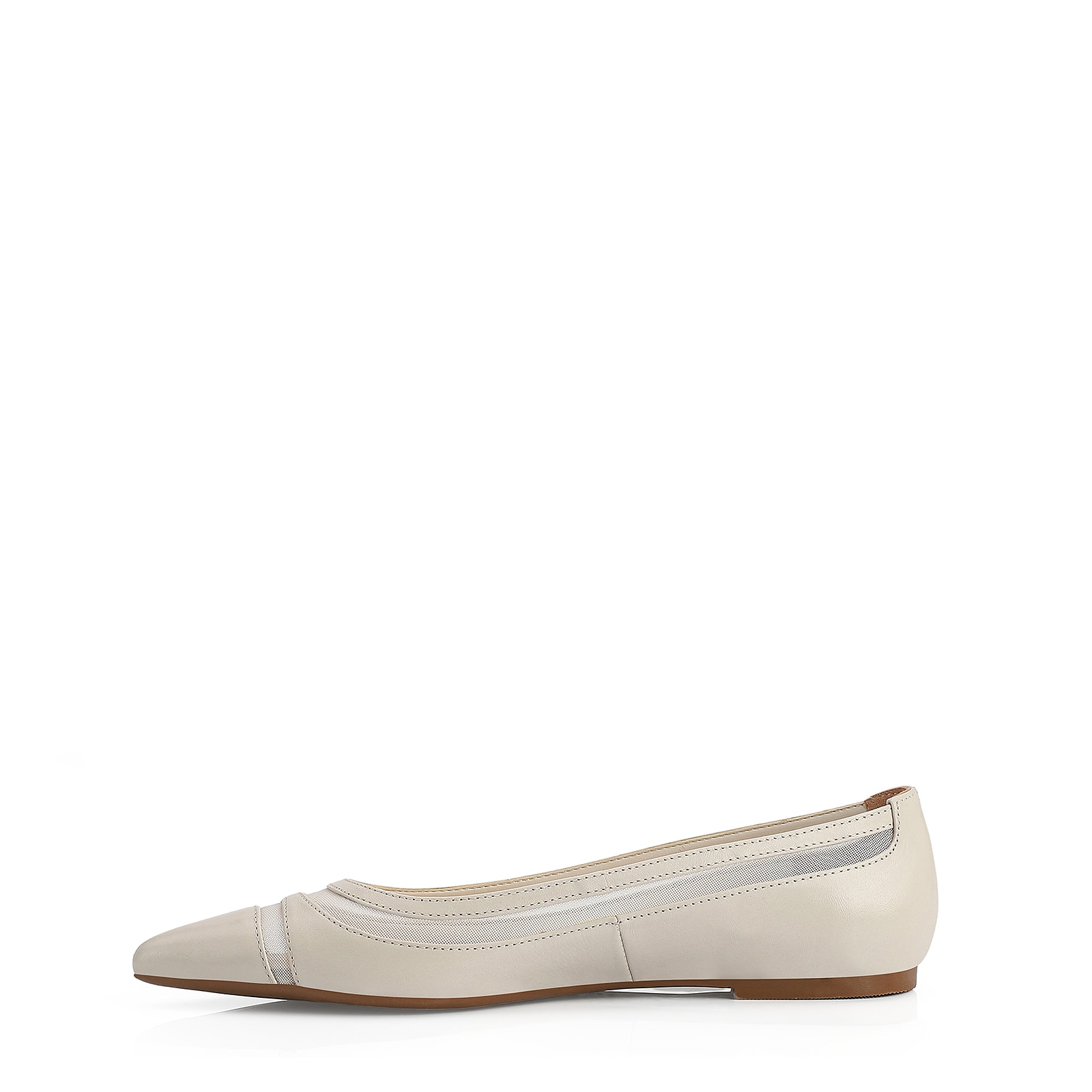 Sapatilha Couro Off-White / Tela