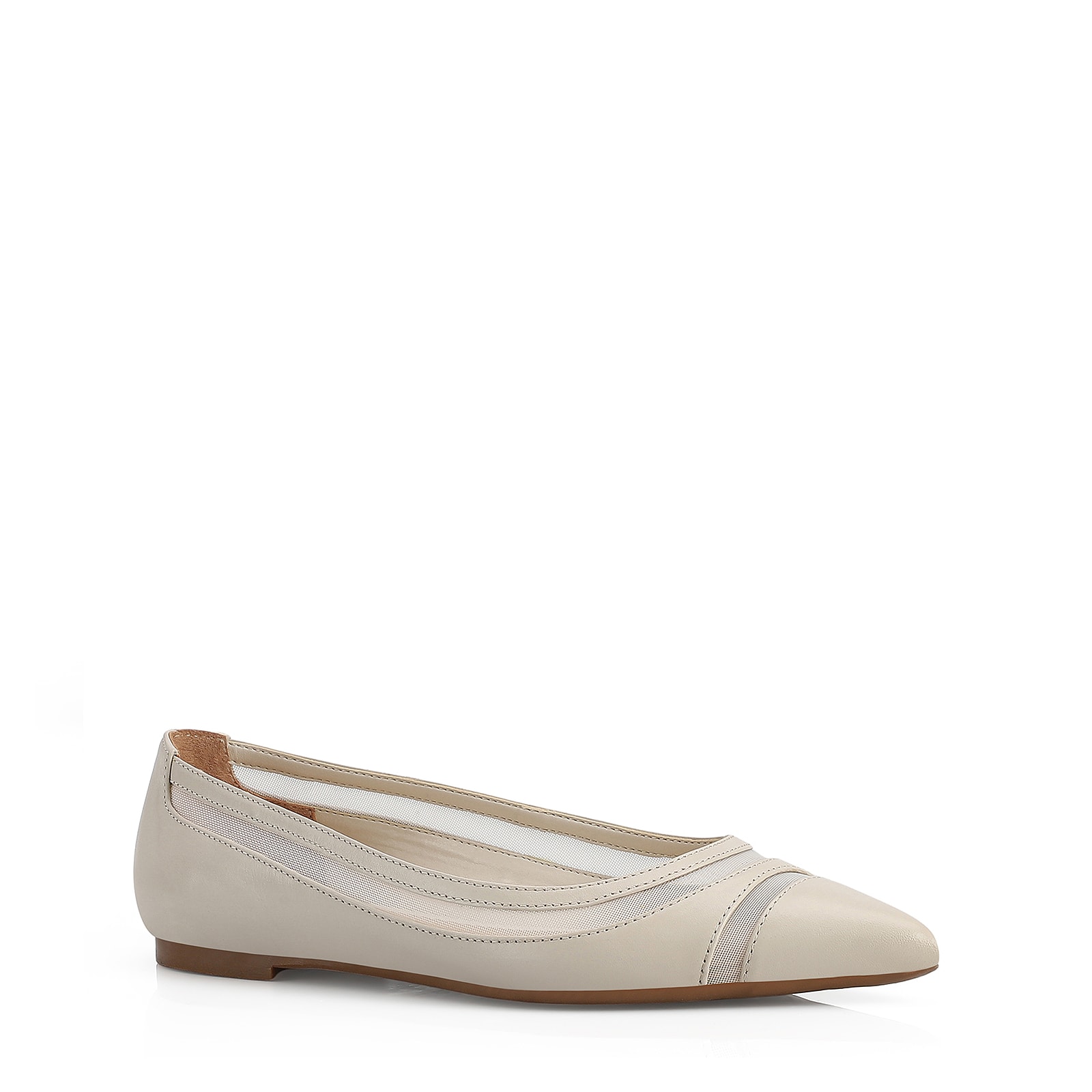 Sapatilha Couro Off-White / Tela