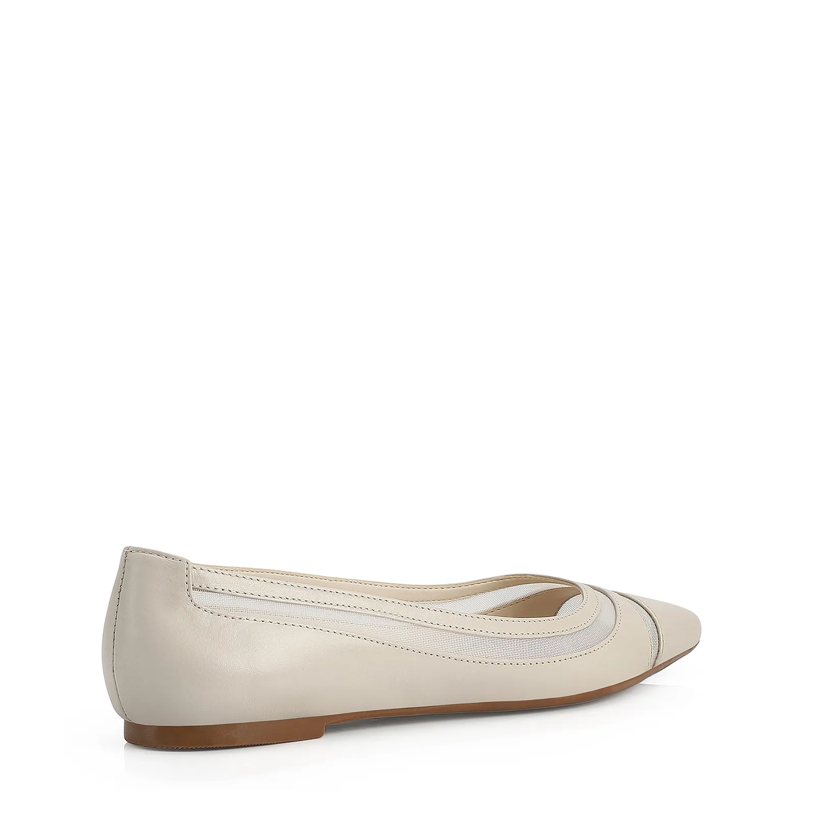 Sapatilha Couro Off-White / Tela