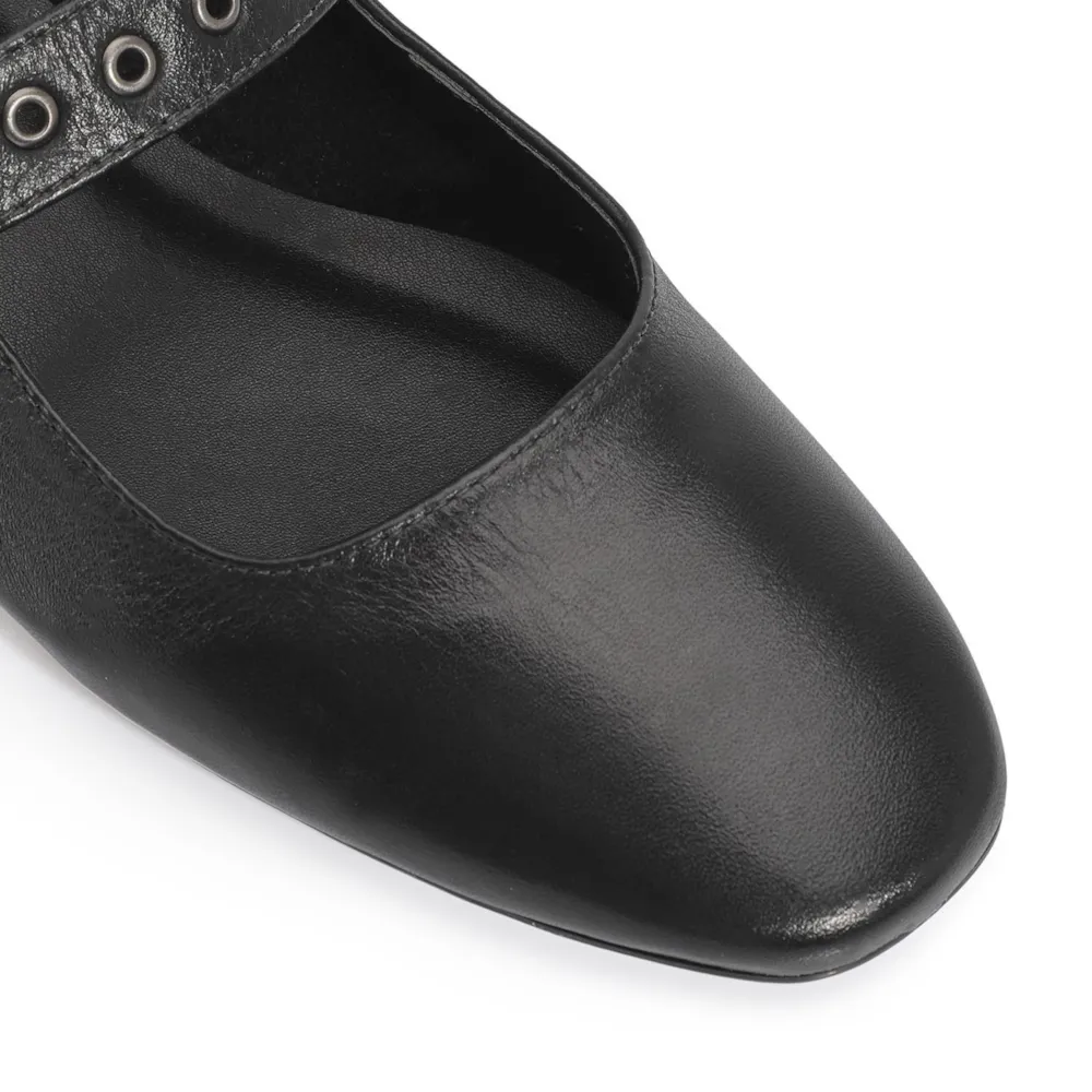 Sapatilha Couro Preto - imagem 6