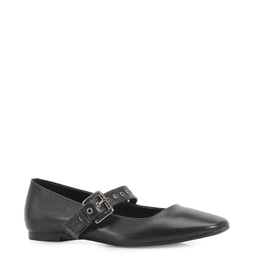 Sapatilha Couro Preto