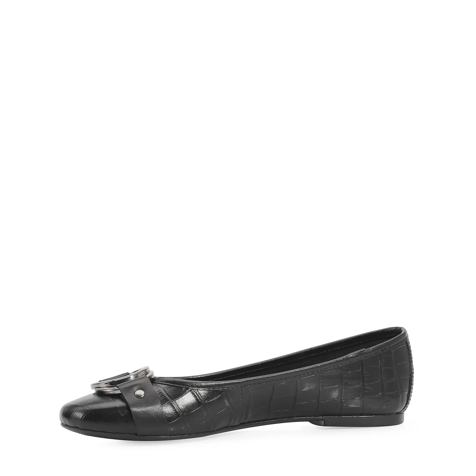 Sapatilha Couro Preto