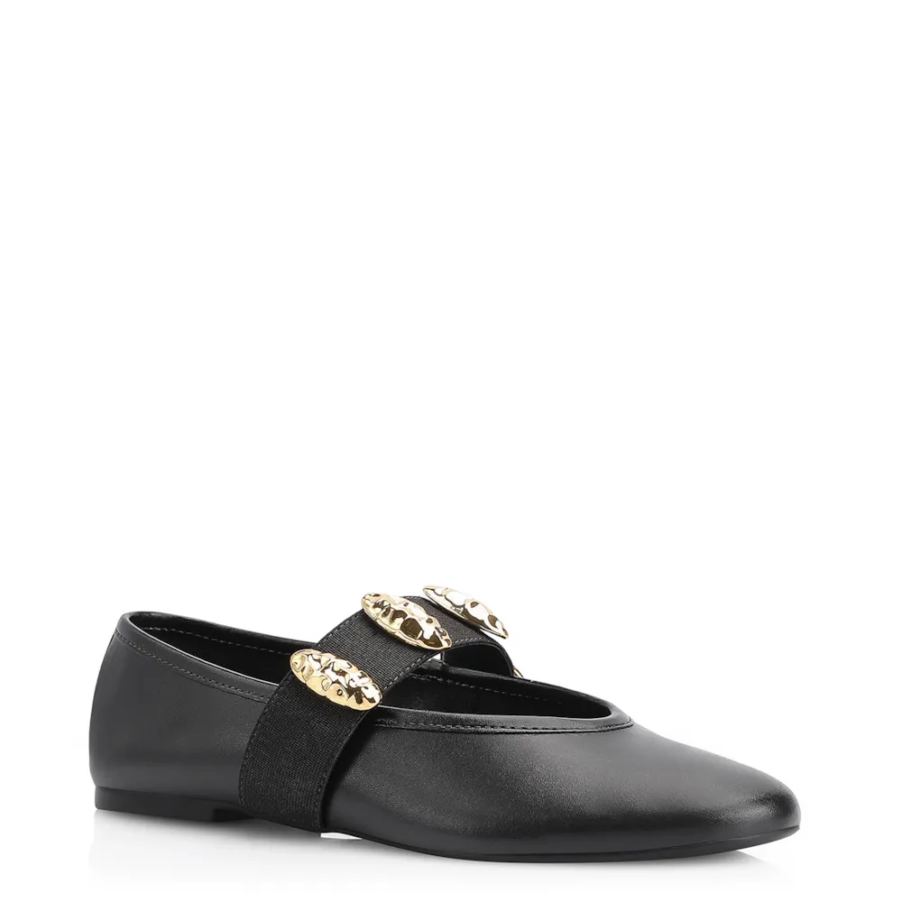 Sapatilha Couro Preto