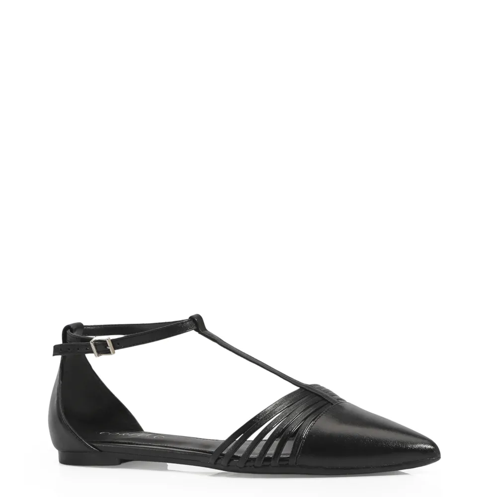 Sapatilha Couro Preto