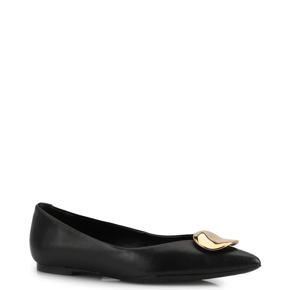 Sapatilha Couro Preto