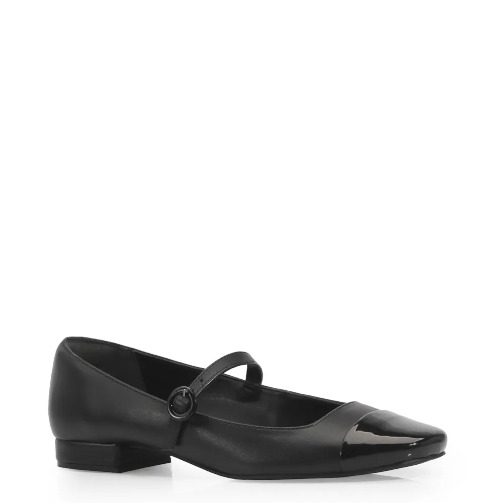 Sapatilha Couro Preto