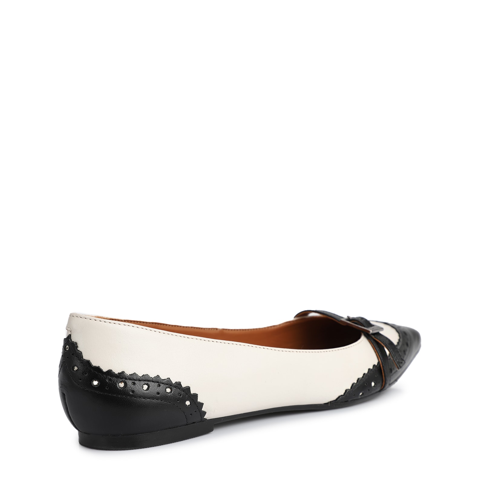 Sapatilha Couro Preto/Off White