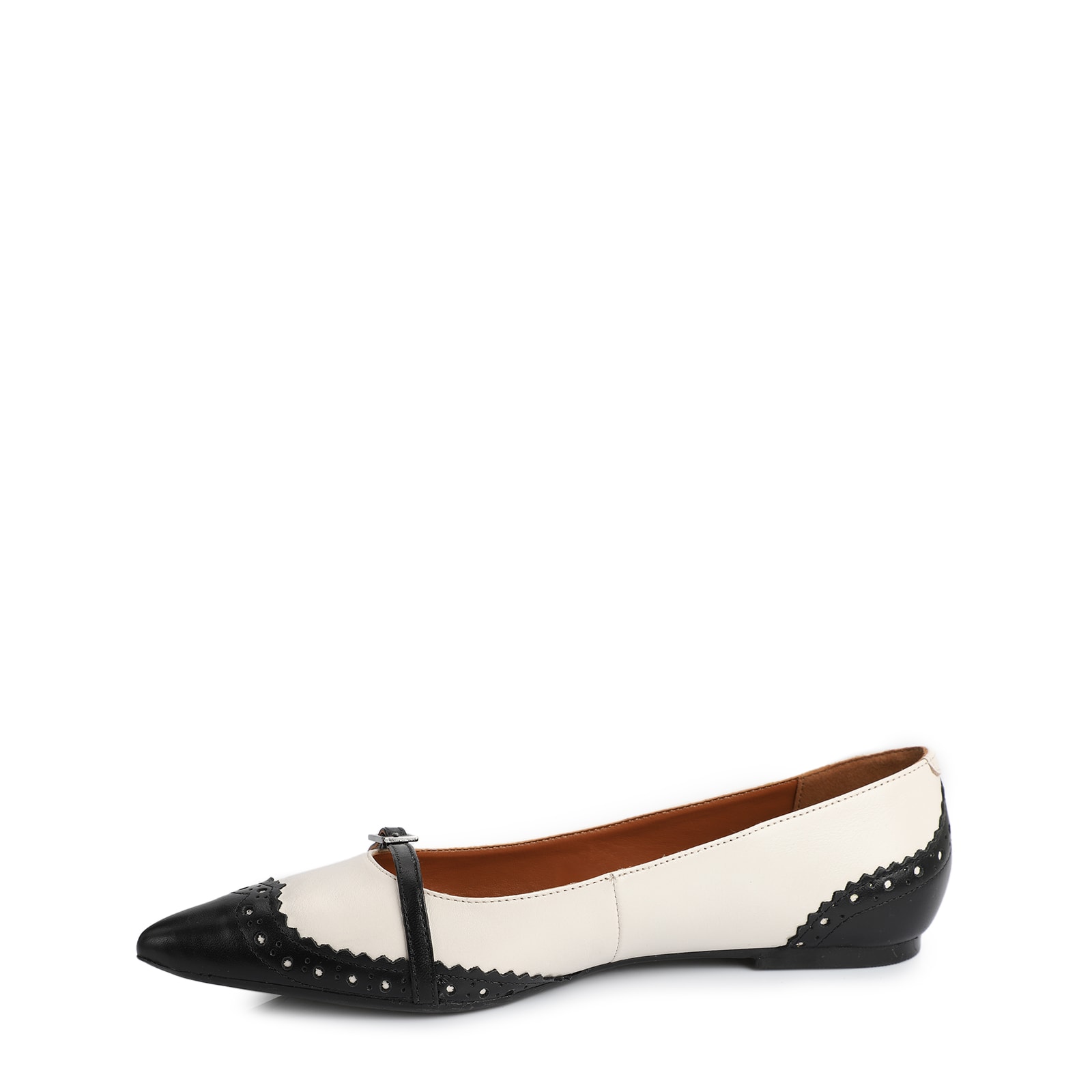 Sapatilha Couro Preto/Off White