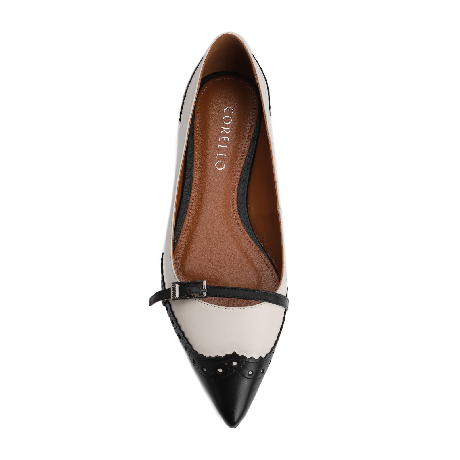 Sapatilha Couro Preto/Off White