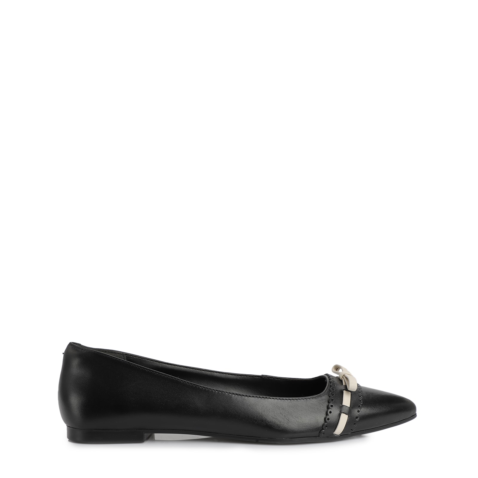 Sapatilha Couro Preto/Off White