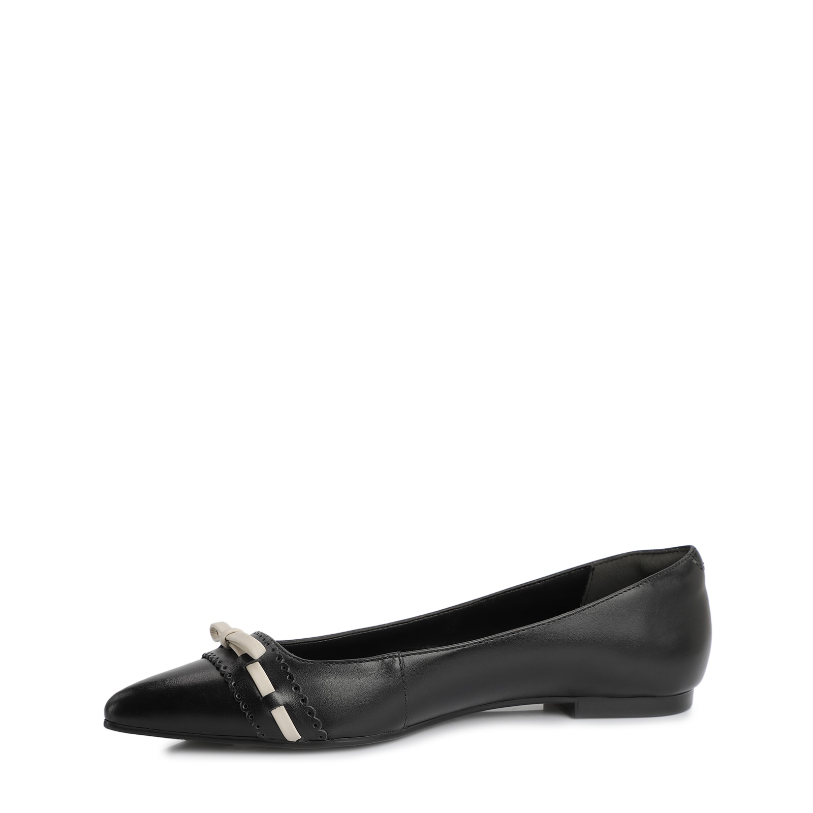 Sapatilha Couro Preto/Off White