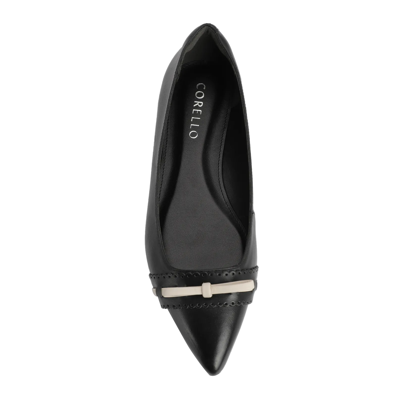 Sapatilha Couro Preto/Off White
