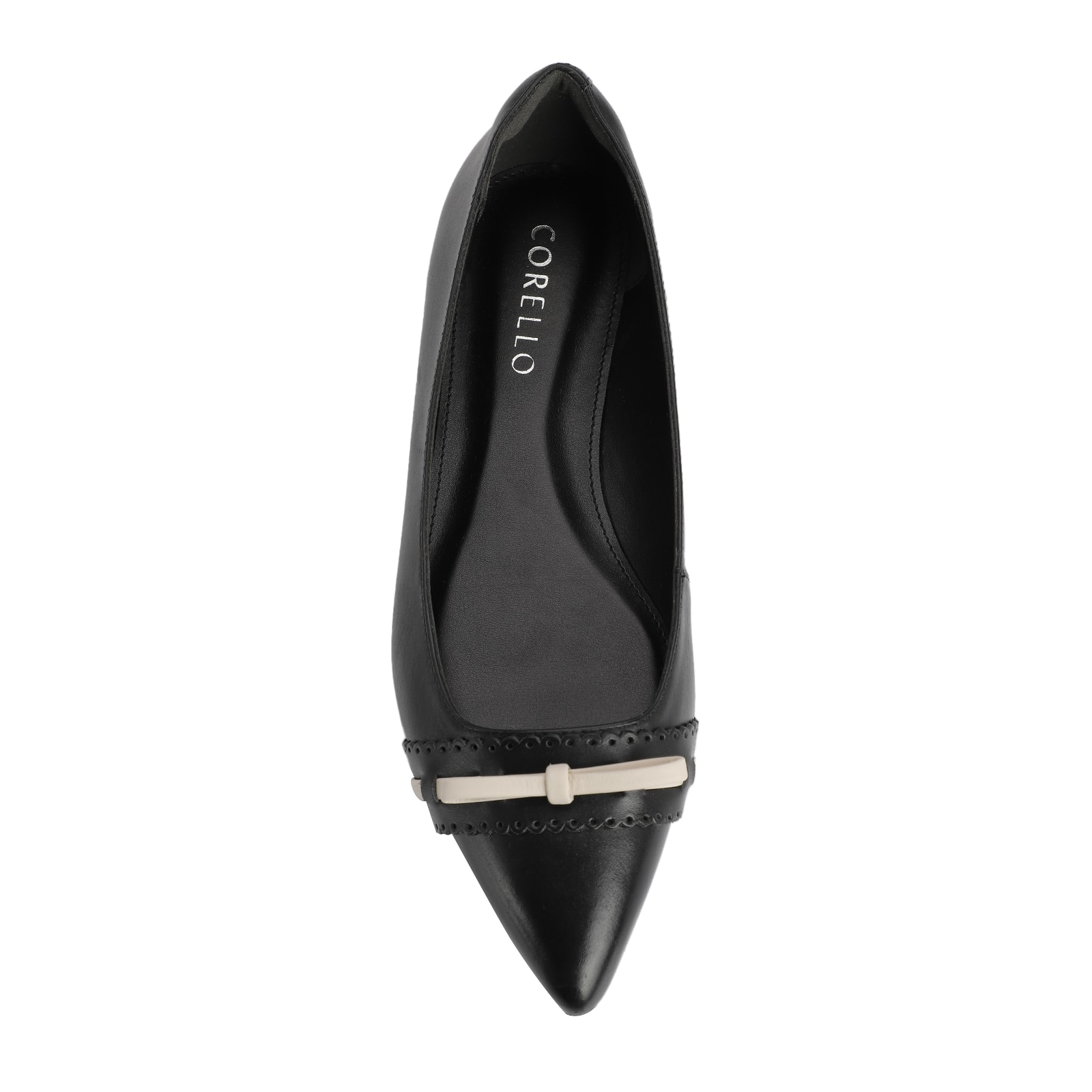 Sapatilha Couro Preto/Off White