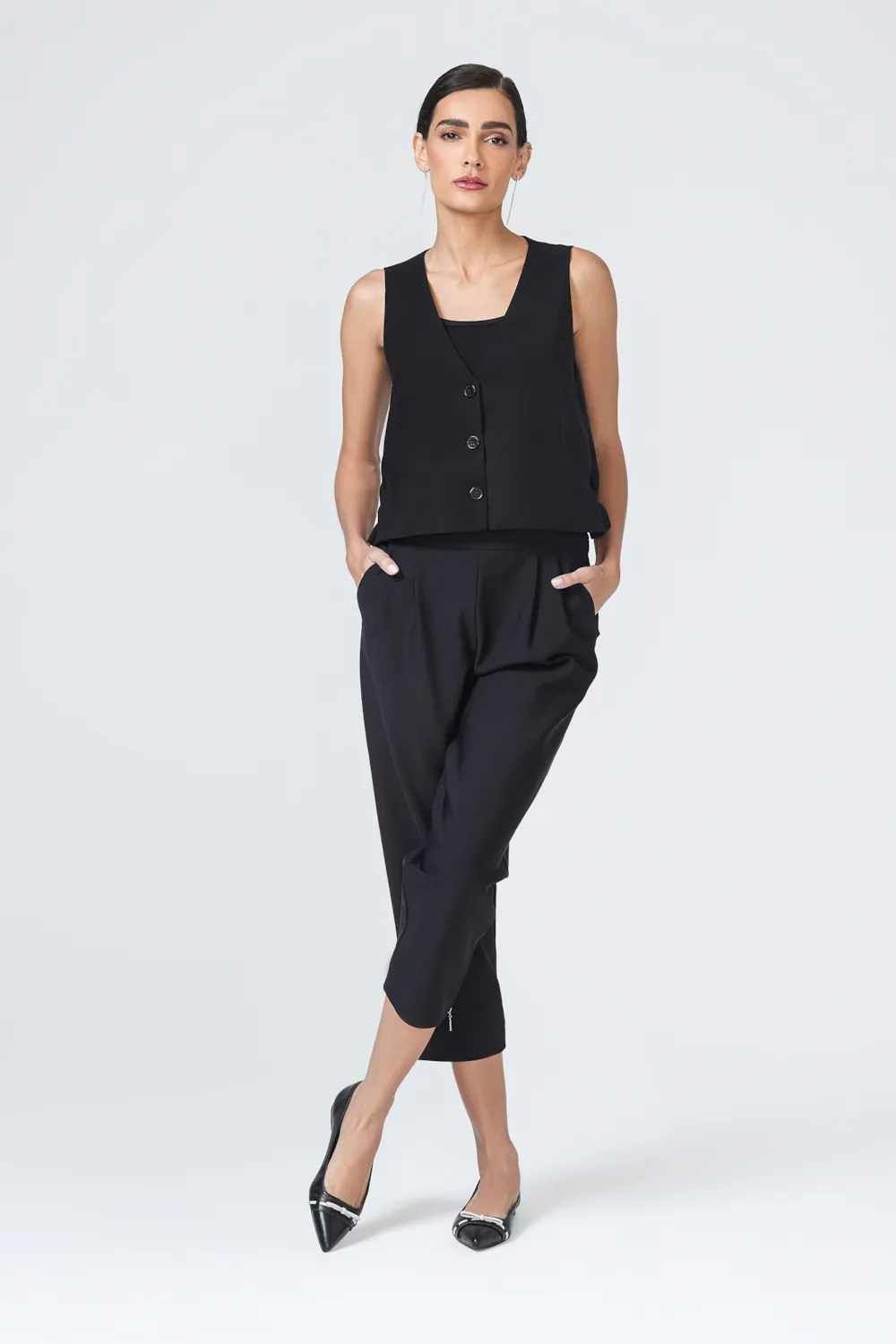 Sapatilha Couro Preto/Off White - imagem 8