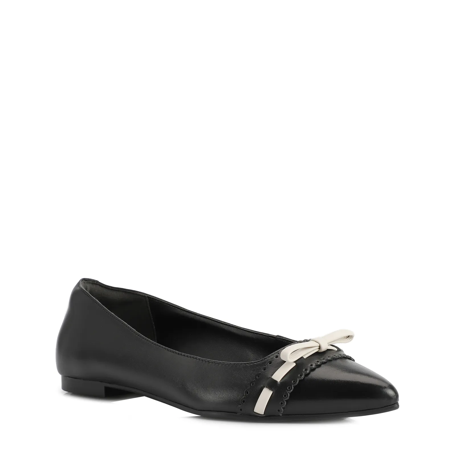 Sapatilha Couro Preto/Off White