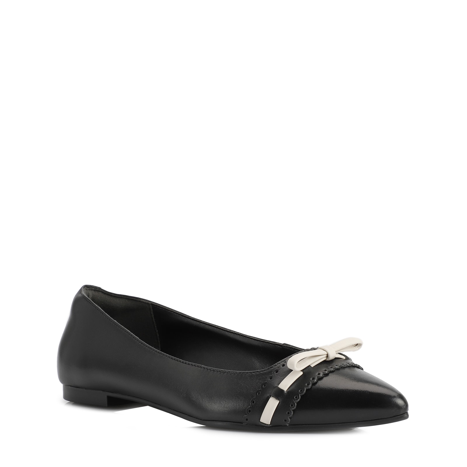 Sapatilha Couro Preto/Off White