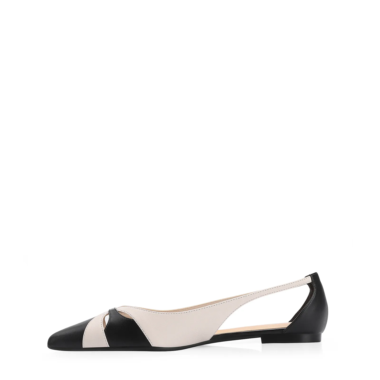 Sapatilha Couro Preto/Off White