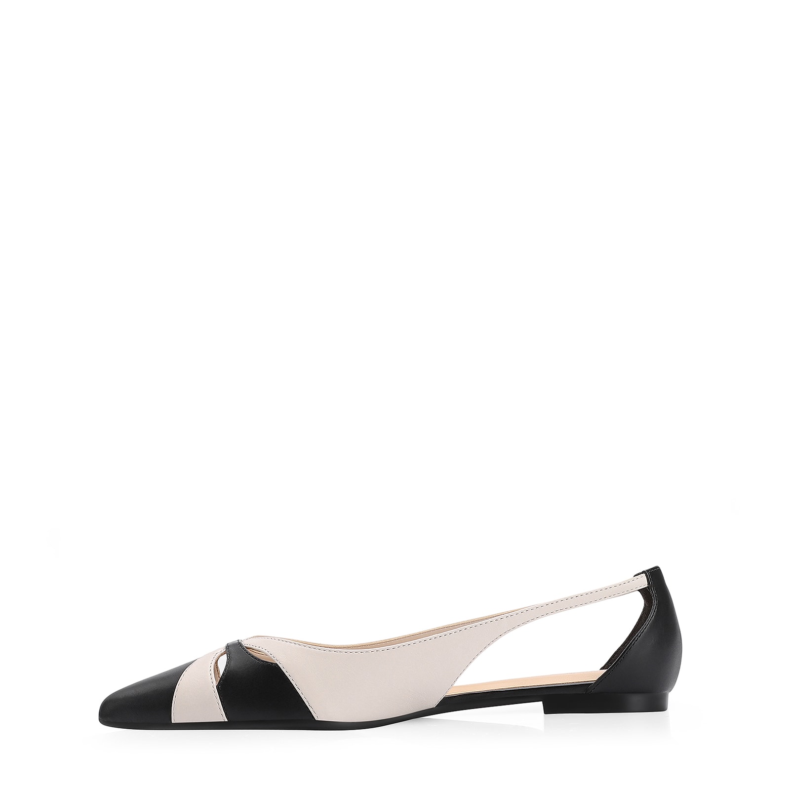 Sapatilha Couro Preto/Off White