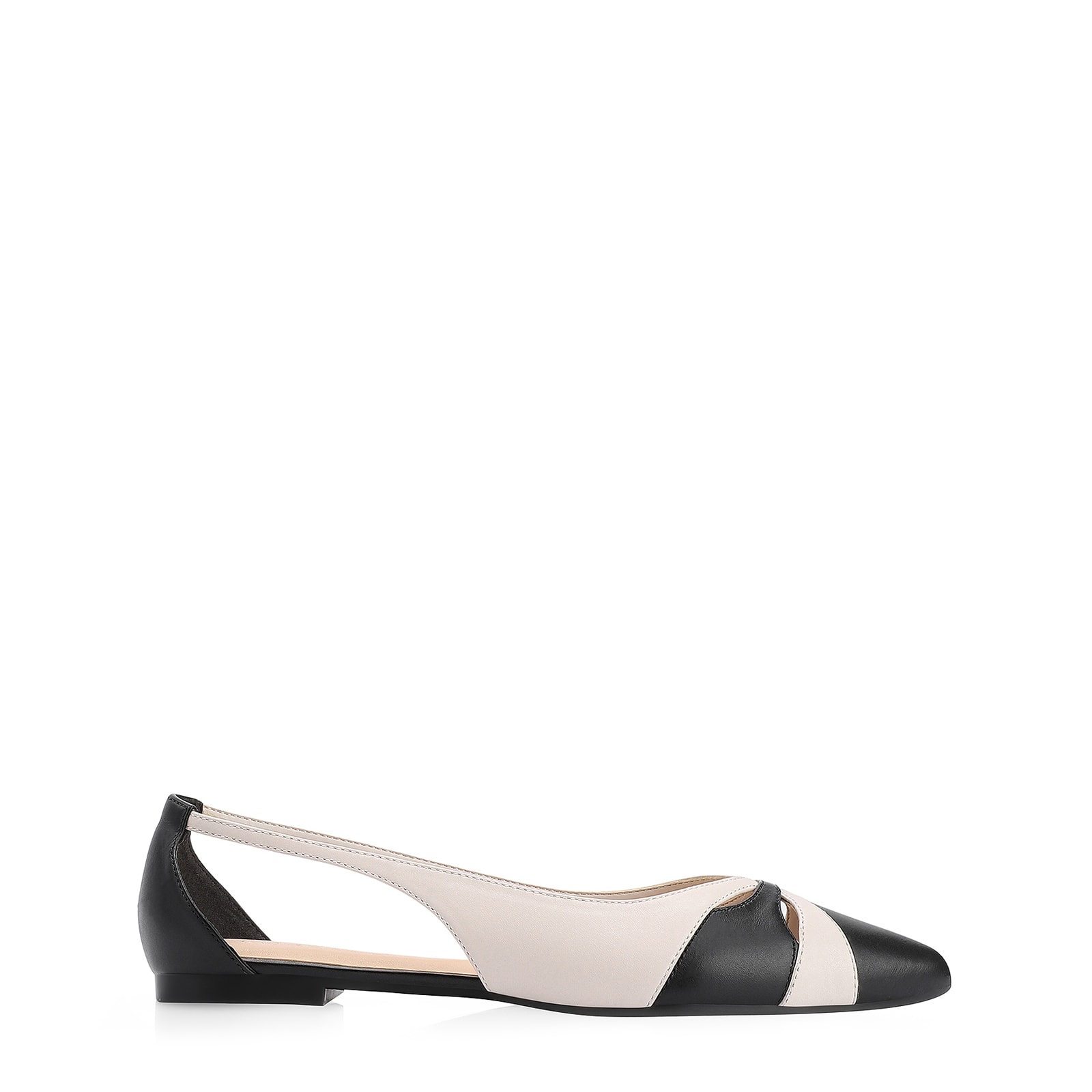 Sapatilha Couro Preto/Off White