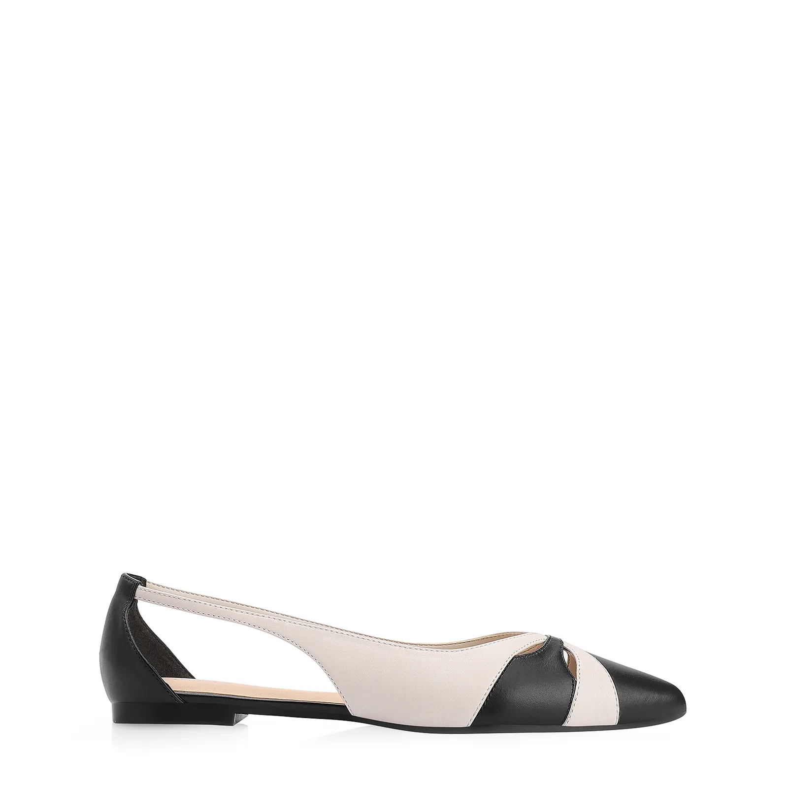 Sapatilha Couro Preto/Off White