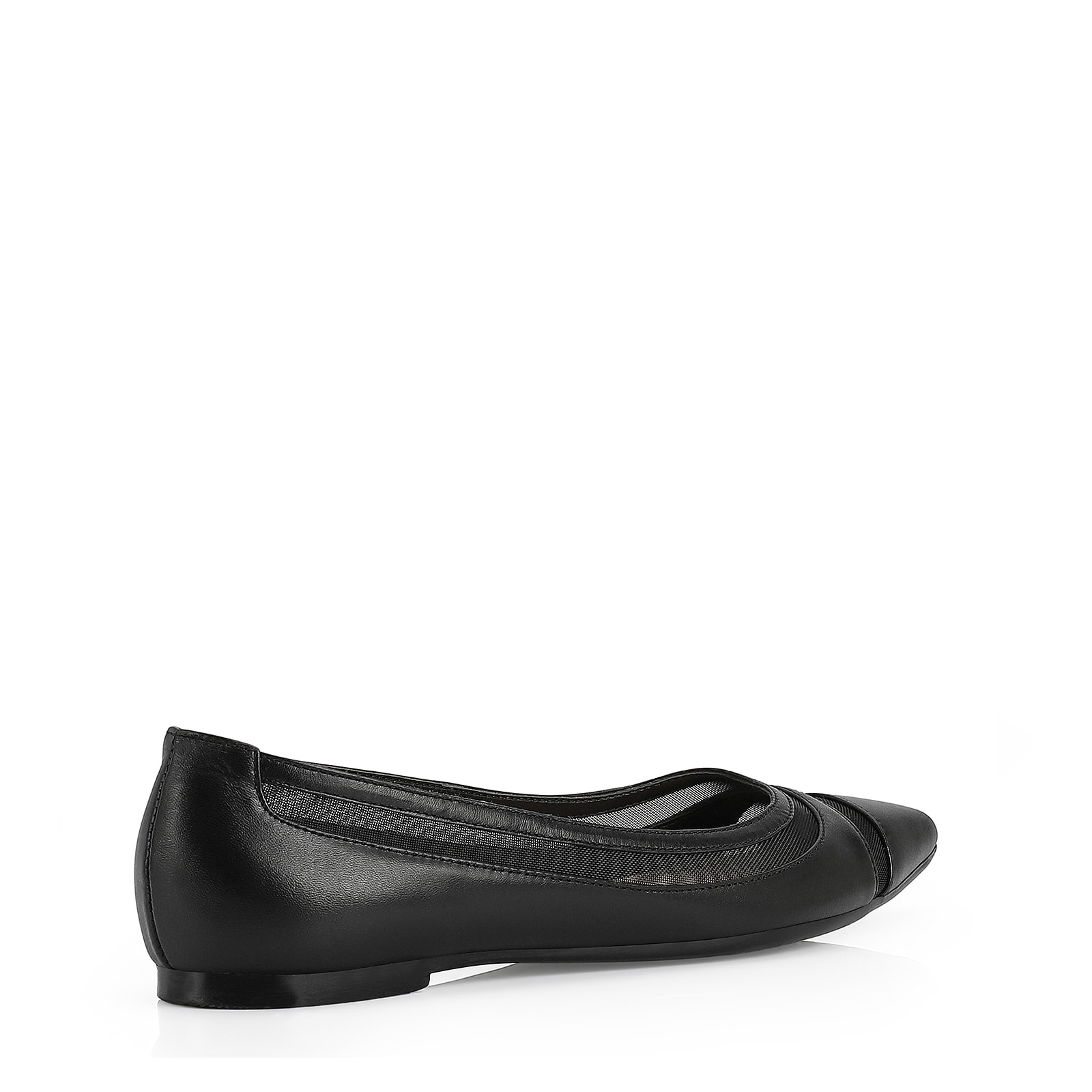 Sapatilha Couro Preto / Tela
