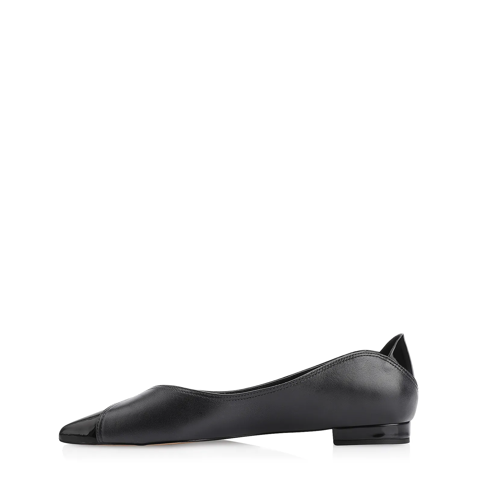 Sapatilha Couro Preto/Verniz Preto