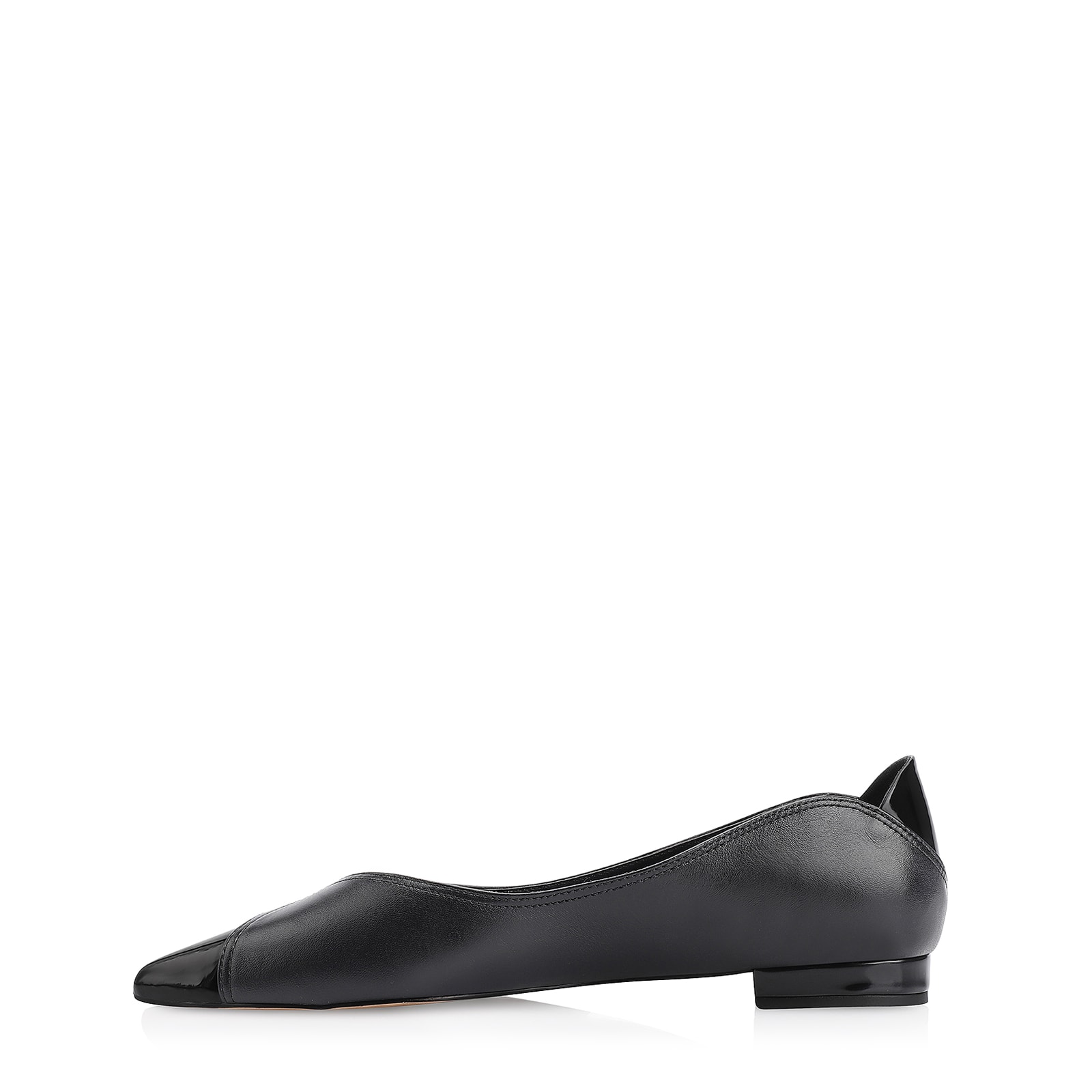 Sapatilha Couro Preto/Verniz Preto