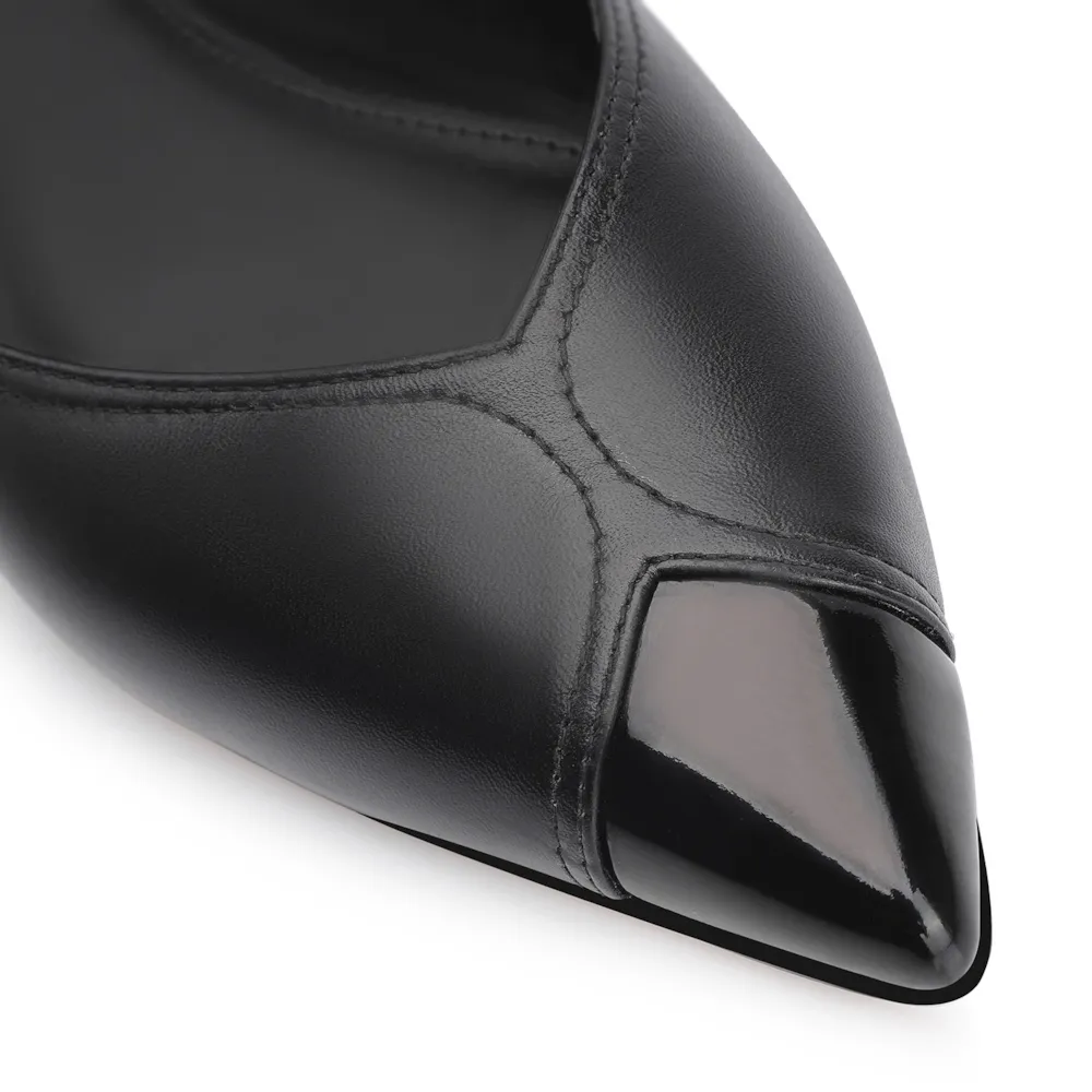 Sapatilha Couro Preto/Verniz Preto - imagem 6
