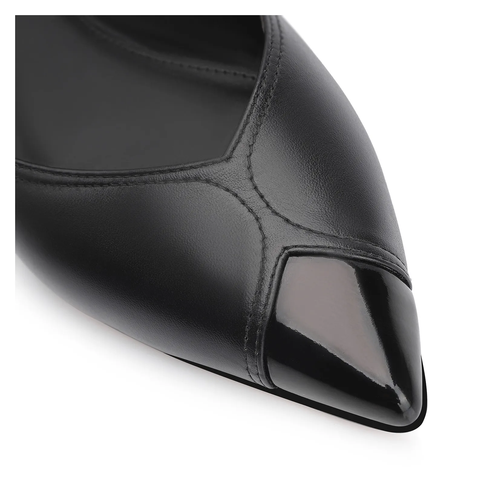 Sapatilha Couro Preto/Verniz Preto