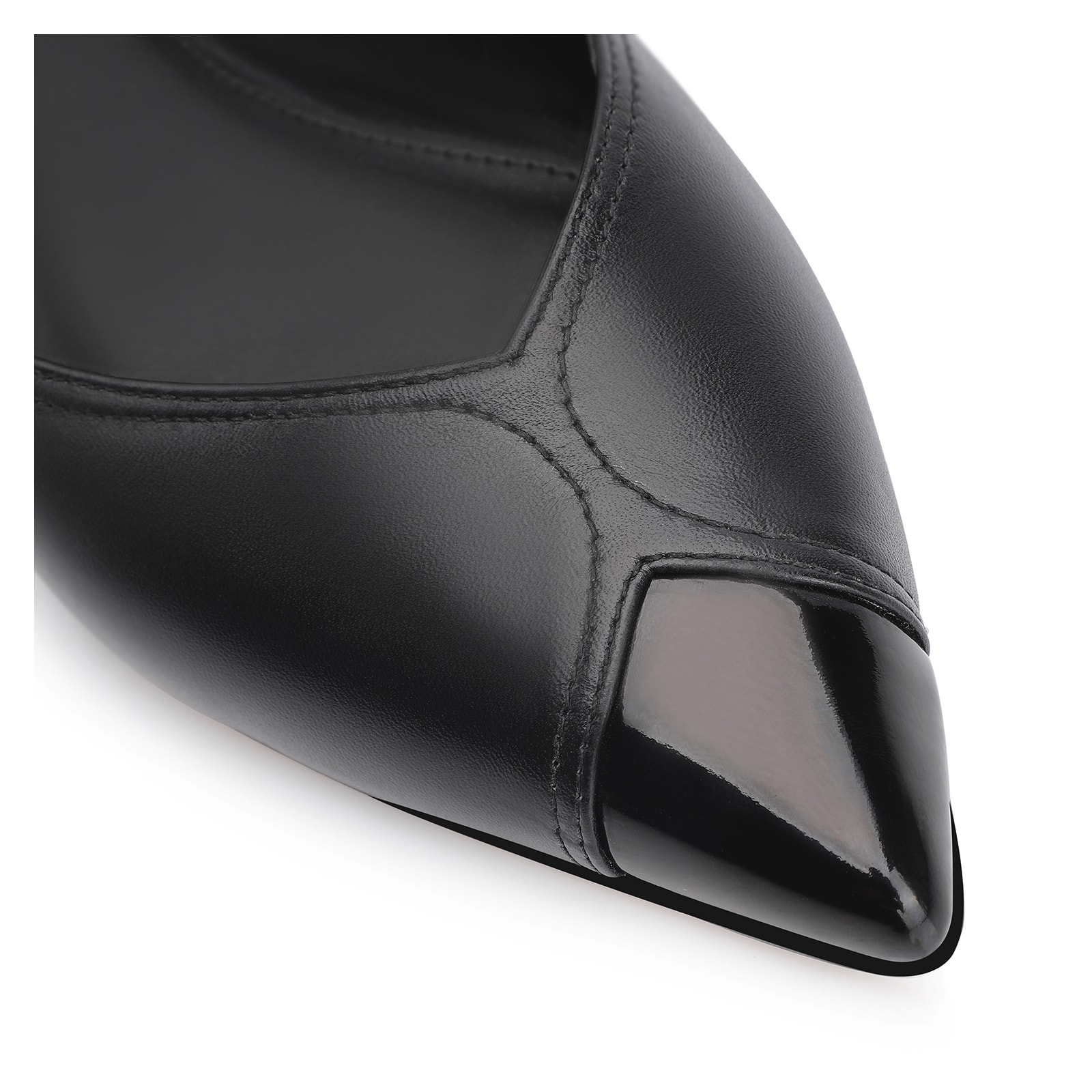 Sapatilha Couro Preto/Verniz Preto