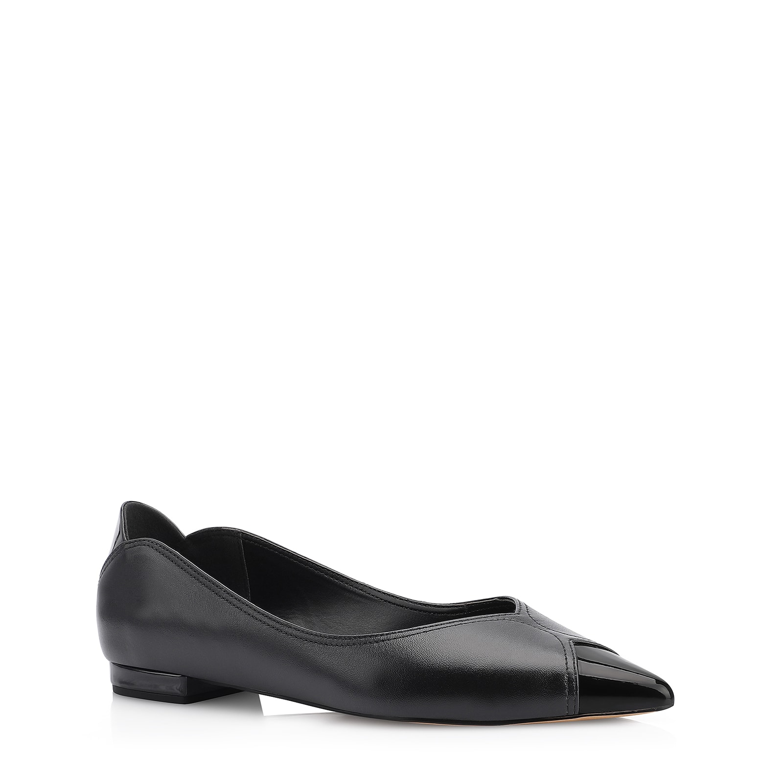 Sapatilha Couro Preto/Verniz Preto