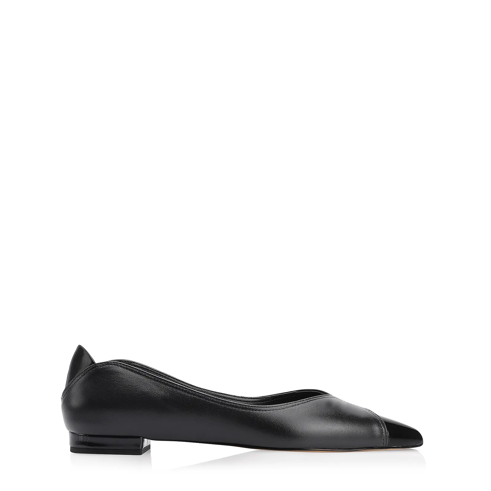 Sapatilha Couro Preto/Verniz Preto