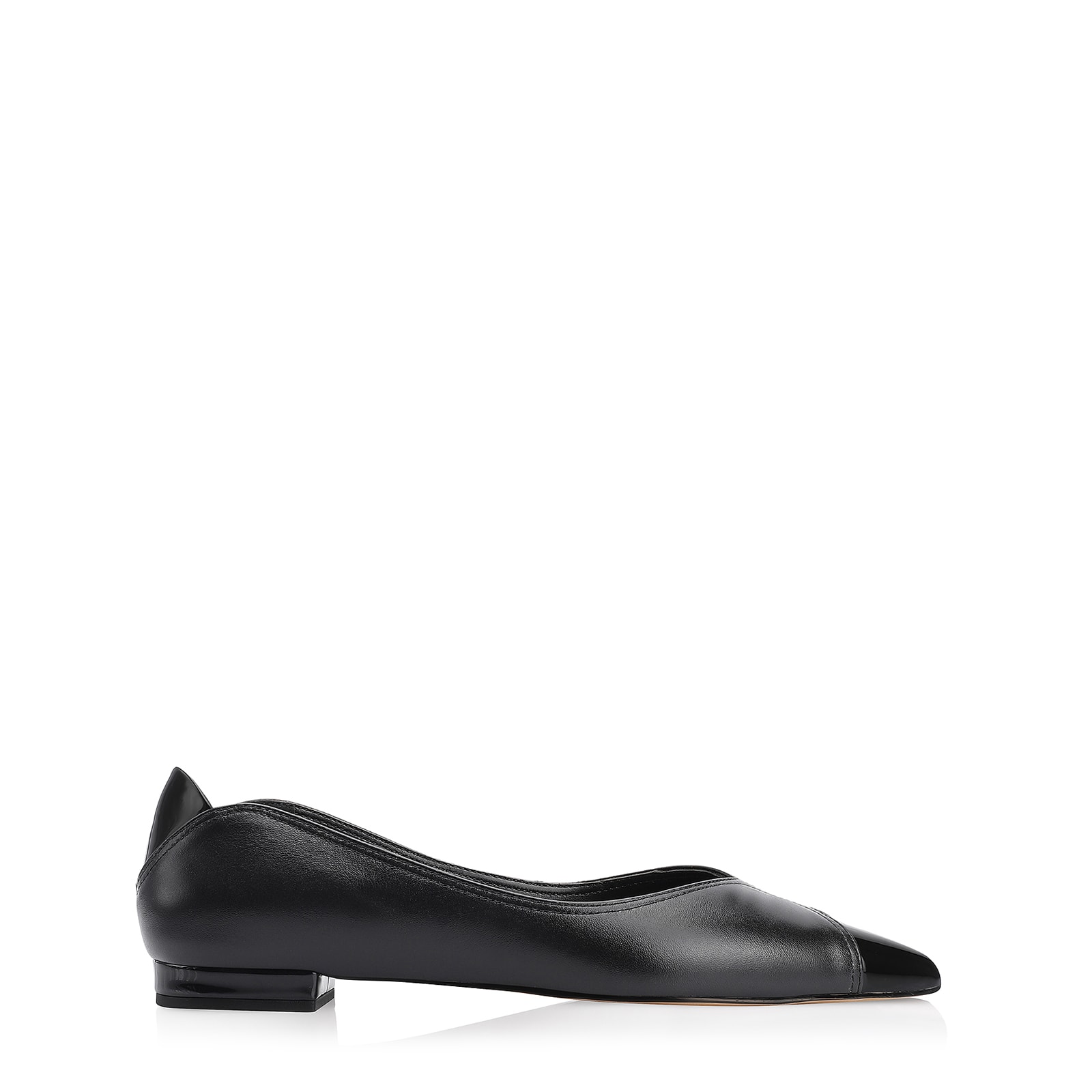 Sapatilha Couro Preto/Verniz Preto