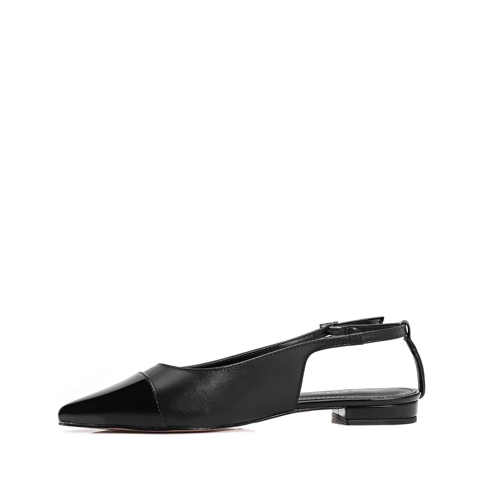 Sapatilha Couro Preto/Verniz Preto
