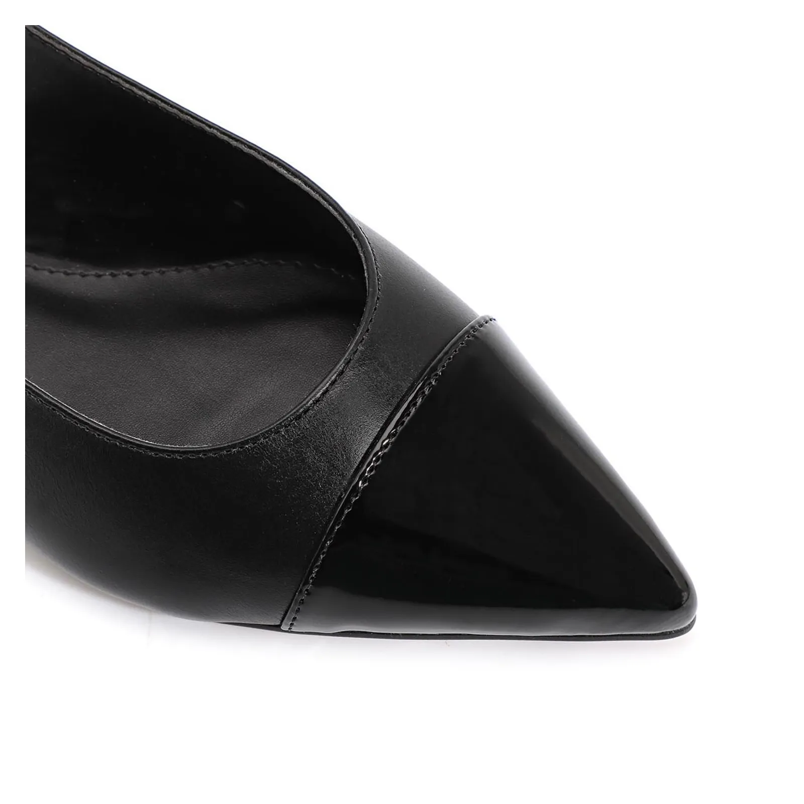 Sapatilha Couro Preto/Verniz Preto