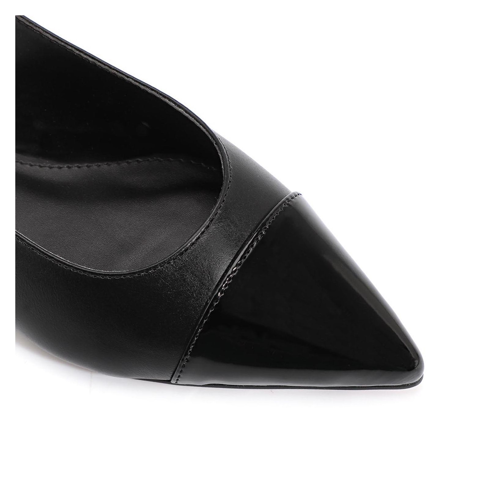 Sapatilha Couro Preto/Verniz Preto
