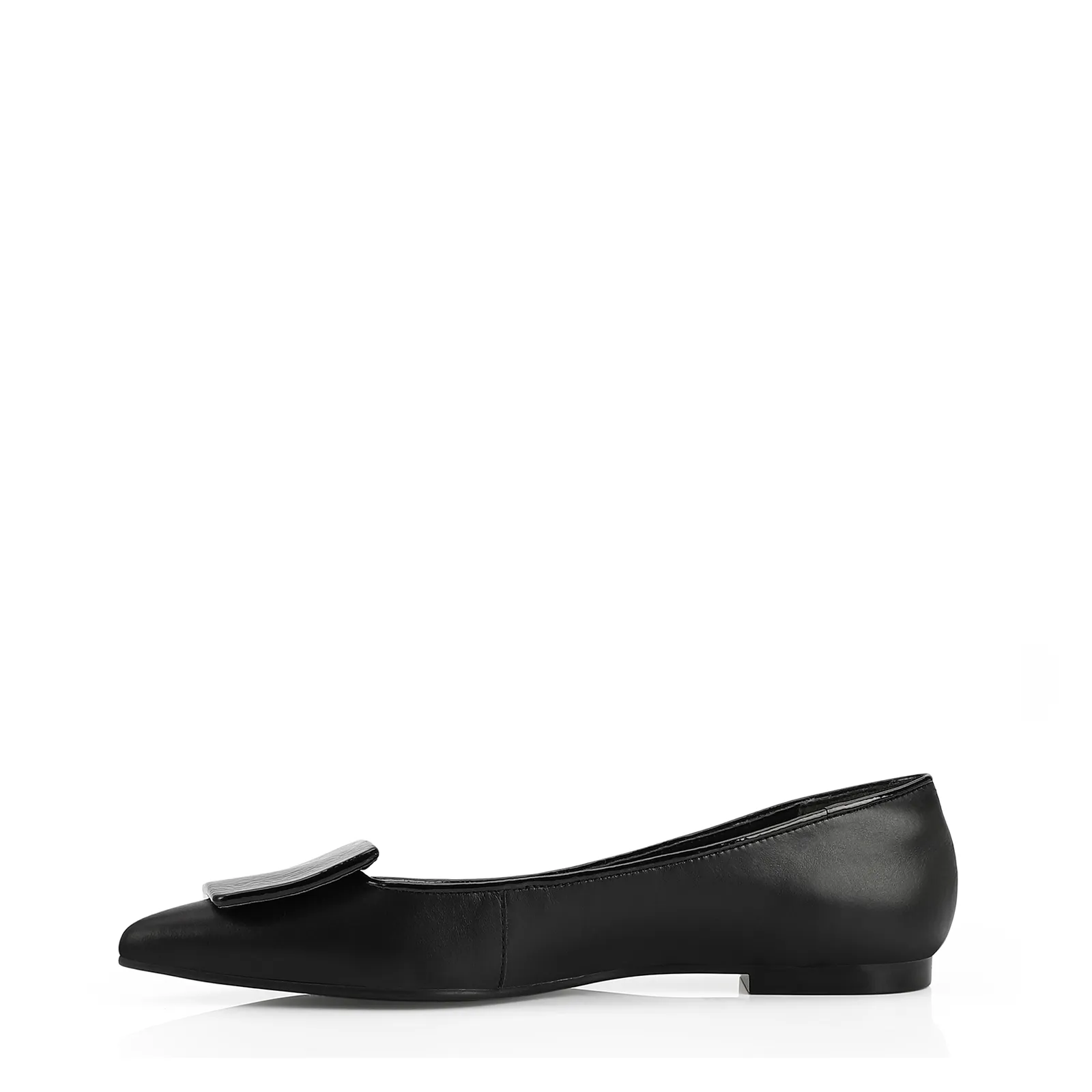 Sapatilha Couro Preto/Verniz Preto