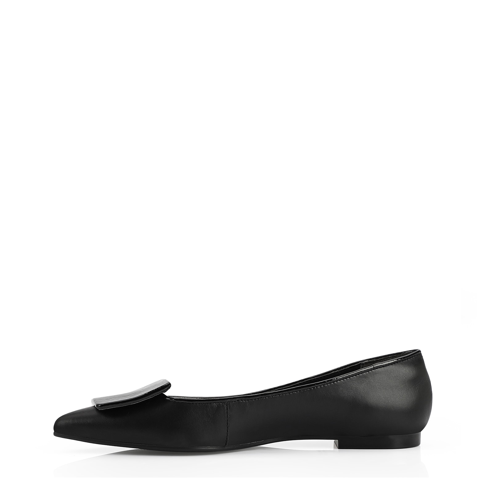 Sapatilha Couro Preto/Verniz Preto