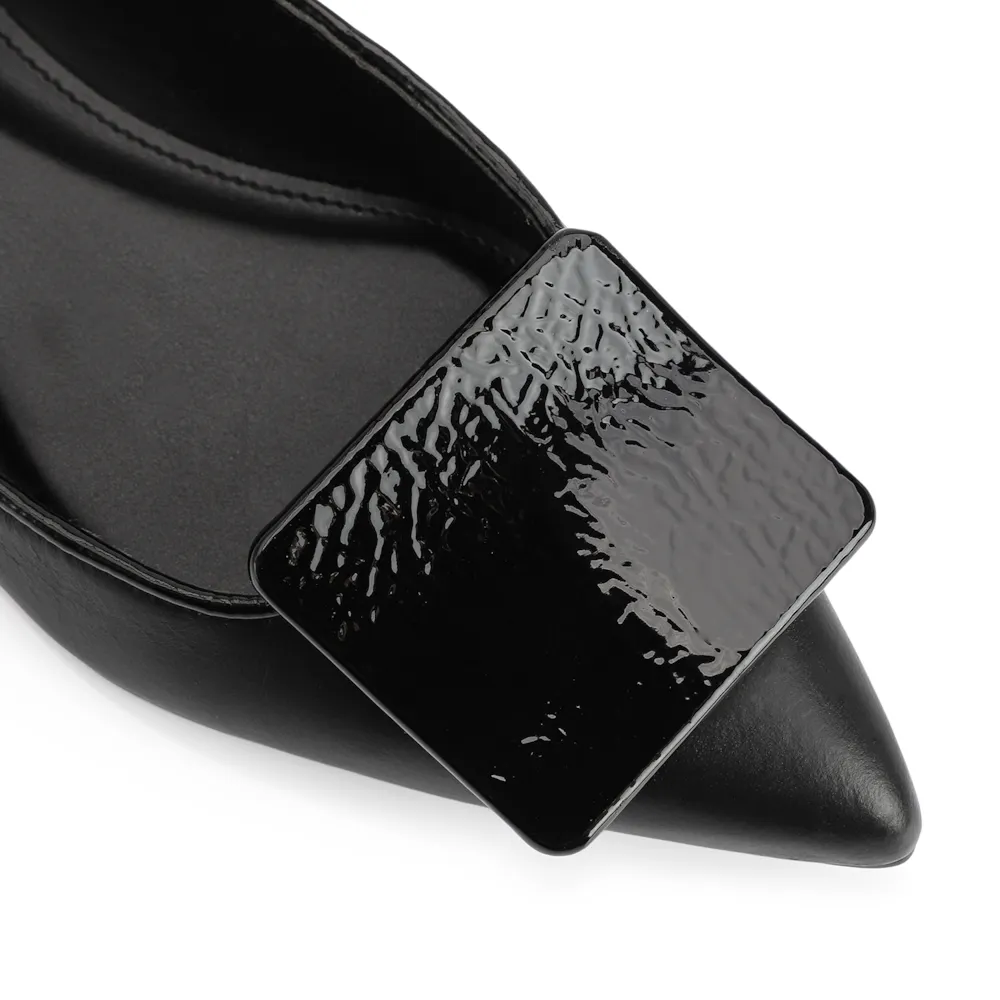 Sapatilha Couro Preto/Verniz Preto - imagem 6