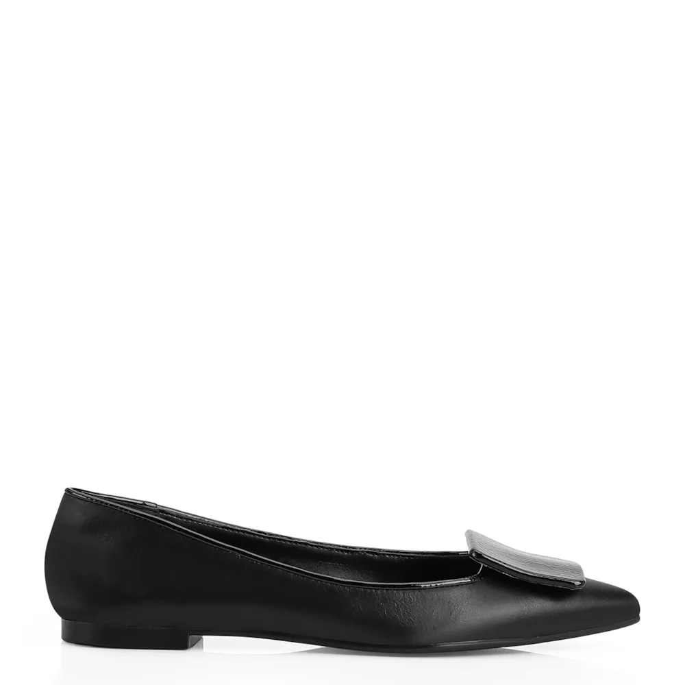 Sapatilha Couro Preto/Verniz Preto - imagem 2