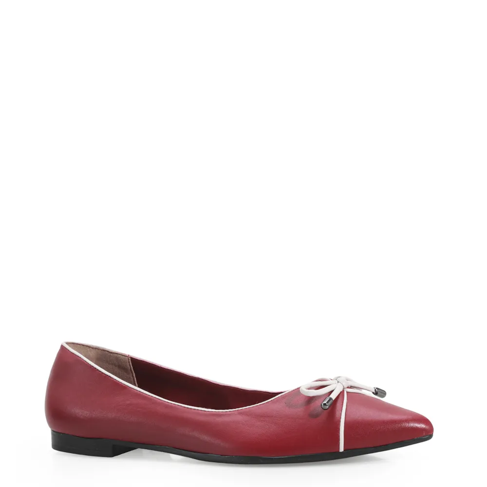 Sapatilha Couro Vermelho