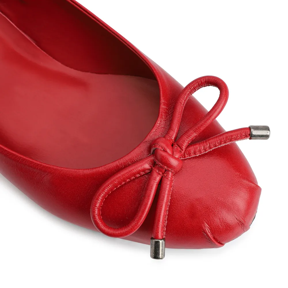Sapatilha Couro Vermelho - imagem 6