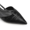 Sapatilha Croco Couro Preto - imagem 7