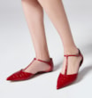 Sapatilha Croco Couro Vermelho - imagem 2