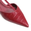 Sapatilha Croco Couro Vermelho - imagem 7