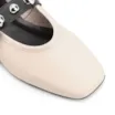Sapatilha Esferas Couro Off White/Preto Fivela - imagem 7
